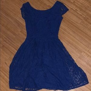Royal Blue Lace Dress